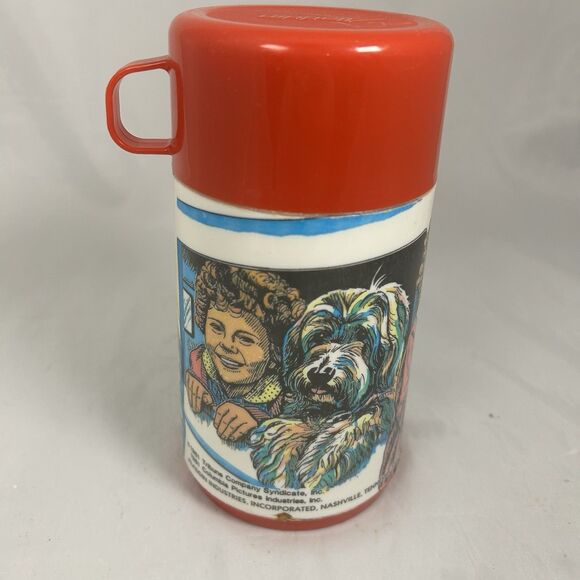 1981 Aladdin Annie Metal Lunchbox & Thermos Clean Nostalgia Movie Carol Burnett - Picture 9 of 14